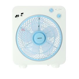 Krypton 12'' Box Fan - Powerful Personal Desk Box Fan | Copper Motor | Table Fan for Office | Home (3 Speed) Fan Guard With 60 Minutes Timer