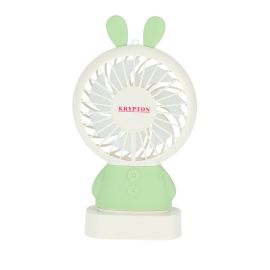 Mini USB Rechargeable Fan with LED | USB Rechargeable Fan | Cooling Fan | Mini Handheld Fan | Quite for Office, Camping-1