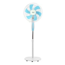 Krypton 16" Stand Fan- KNF6436| Pedestal Fan With 6 Leaf Blades For Strong Wind And 3-Speed Levels| High Performance Motor For High Speed Wind| Ideal For Home, Office, Garage, Apartment