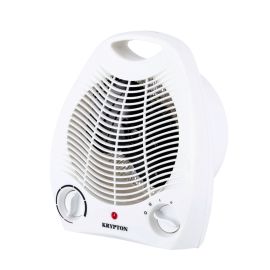 Krypton Fan Heater with 2 Heating Powers, KNFH6360 | Cool/ Warm/ Hot Wind Selection | Adjustable Thermostat | Overheat Protection | Power Light Indicator | Carry Handle