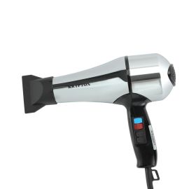 Krypton 2000 W Hair Dryer- KNH6562/ High Speed, Quiet Sound 2 Speed and 3 Heat Settings/ with Turbo Motor for Quick Drying, Perfect for Salon and at Home Styling, Detachable Filter and 1 Nozzle, Silver, Mirror Body