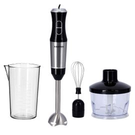 Krypton 4-in-1 Hand Blender Set, 2 Speed Button, KNHB6079N | Hand Held Blender with Electric Whisk, 500ml Mixing Beaker & 600ml Food Chopper for Baby Food, Soup, Smoothie