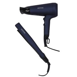 Krypton 2-in-1 Hair Dryer and Hair Straightener- KNHF5408| 2 Speed and 2 Heat Setting, Cool Shot Function, ON/OFF Switch| Perfect for Salon and At Home Styling with a Hang Up Hook| PTC Heater, DC Motor, 2100W