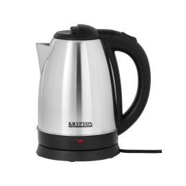 Krypton 1.8 L Electric Kettle- KNK6009/ 1500 W, 360-Degree Rotation Base with Auto Safety Off/ Perfect for Boiling Water, Milk, Tea/ Protection from Overheating and Dry Boil/ 2 Years Warranty, Black and Silver