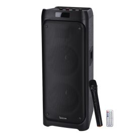 Krypton 6.5'' Rechargeable Professional Speaker, KNMS5194 | With REC, AUX/ Guitar & MIC Input, Remote | Includes Mic, AUX Cable and iPad Holder | USB/ BT/ TF/ FM/ TWS