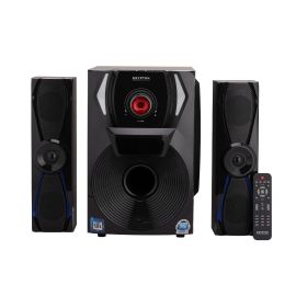 Krypton 2.1 Multimedia Speaker|KNMS5339|FM, USB and Bluetooth Function| LED Display with Remote Control| 60000W PMPO| Multimedia Speaker System| Black