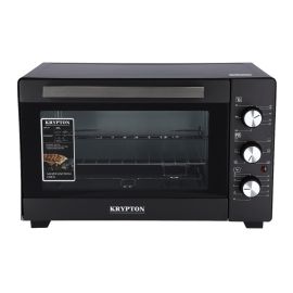 Krypton 30L Electric Oven - 1600W Electric Oven with Rotisserie functions | Grill Function, 60 Minute Timer, Auto Shut Off with Signal Bell & Inside Lamp | Multiple Control Knobs