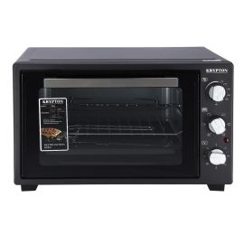 Krypton Electric oven | with Rotisserie | 2000 W | KNO6246 | with Crumb Tray| Perfect for Grilling, Toasting and Roasting| Black