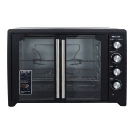 Krypton Electric Oven with Rotisserie, Convection & Lamp, KNO6355 | 60 Minutes Timer | Inside Lamp | Stainless Steel Heating Elements | Heat Resistant Tempered Window | 75L