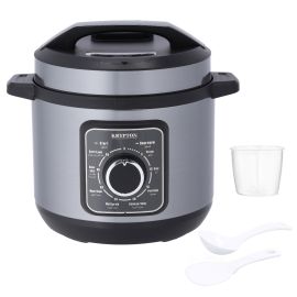 Krypton Electric Pressure Cooker with 6L Capacity, KNPC6304 | Temperature Adjustable | Keep Warm Function | Steam, Rice, Porridge, Chicken Soup, Multigrain, Meat/ Stew, Beans/ Chill, Beef/ Lamp