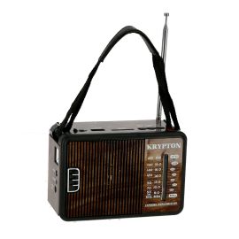 1000mAh Rechargeable Radio | BT/USB/SD/BT | Excellent Sound Quality | Lightweight Portable FM Radio | 8 Bands Radio | Stylish Retro Design