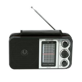 Krypton Rechargeable Radio with MP3 Player- KNR5096/ Good Sound Quality, 8 Band, USB, TF, FM Functions, Bluetooth/ Equipped with Rechargeable Lithium Battery/ Portable and Lightweight Design/ Black