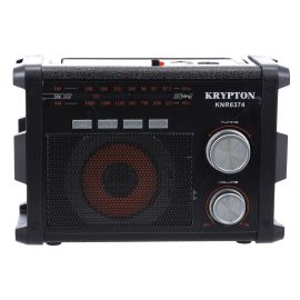 Portable Rechargeable Multifunction Radio, KNR6374 | BT/ USB/ TF Card Player | AM/FM/SW Radio | LED Torch Function| Perfectly Portable, Lightweight | AC/DC Operation