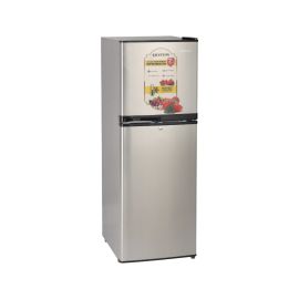 Krypton Double Door Defrost Refrigerator- KNRF220T| Quick Cooling, Larger Storage Space and Vegetable Box, Perfect for Family of 4 to 5 Members| Includes a Lock and Key| Silver