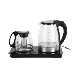 Krypton Borosilicate Glass Tea Maker- KNTM6445/ 1.8 L and 1.2 L, Touch Screen Control, Fast Boiling, 2200 W/ Perfect for making Coffee, Water, Milk, Various Types of Tea