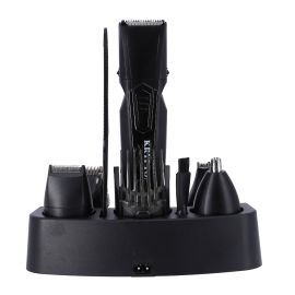 Krypton Rechargeable 10-IN-1 Grooming Kit- Shaver & Sideburn Trimmer | KNTR6154 | Men's Shaver - Travel Portable Shaver Kit - 45 Minutes Working Time - Hair Clipper & Beard Trimmer Kit