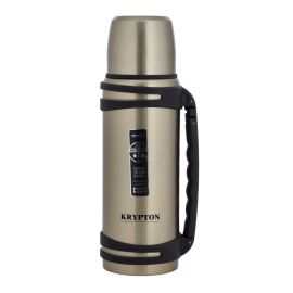 Krypton 1400 ML Stainless Steel Vacuum Flask-KNVF6334| Double Wall Insulation for Hot and Cold Beverages| Comfortable and Foldable Handle| One Press Switch, Easy to Carry and Safe to Touch| Suitable for Indoor and Outdoor Us