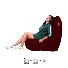 Lounger Leather Bean Bag, cushion, seat, bolster- Dubai