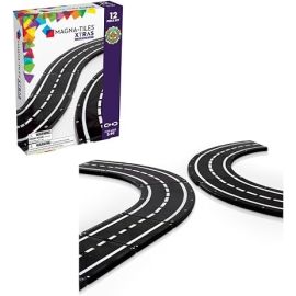 XTRAS: Roads 12-Piece Set - Magnetic Road Pieces