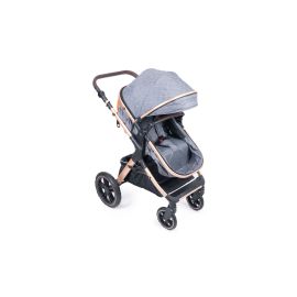 Belecoo one fold-to-half luxury pram 2 in 1 - Grey