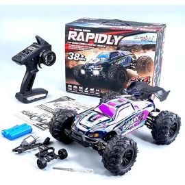 MZtoyz 1:16 Off Road Rc Cars, Monster Track Rc Cars, Rc Cars with Remote 36KM/H High Speed Rc Monster Track Boys and Girls Gift Christmas (Blue)