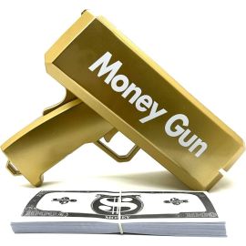 MZtoyz Money Gun Shooter, Money Gun for Parties and Functions (gold)