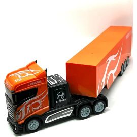 MZtoyz Truck Trailer 4 Channel 2.4G 1:16 2WD for Kids, RC Truck for Children, Christmas Birthday Gift Toy Truck