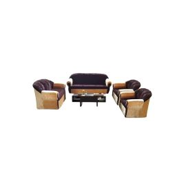 Maharat Al Bahar 7-Seater Mab Sectional Sofa Set 200x94x80 Brown/Beige