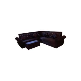 Mab Arabic Majlis Sofa 7 Seaters Brown 250x80x94cm