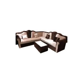 L Shape Mab Sofa Set 250x94x80 Beige and Brown