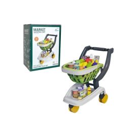 Role Supermarket Shopping Cart Play Set /  Kids Shopping Cart Trolley Play Set with Pretend Food and Accessories,Toy Shopping Cart Trolley for Kids Baby with Play Foods, Grocery Shopping Cart Playing Pretend Games