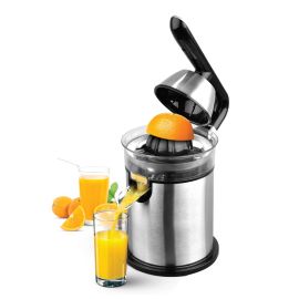 Citrus Juicer, Stainless Steel Cone Cylinder,300W, OMCJ2487 2 Cones  Aluminium Die-Casting Handle  Anti Drip Function  Anti-Slip Base Detachable Parts