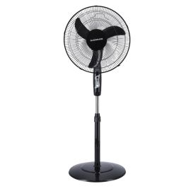 Olsenmark Classic Stand Fan- OMF1738| Pedestal Fan With Adjustable Height Upto 1.25 M and 3 Blade For Strong Wind| 75-Degree Horizontal Oscillation With 3-Speed Levels| High Performance 45qW Motor For High Speed Wind| Ideal For Home, Office, Garage, Apart