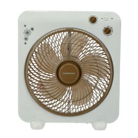 Box Fan, 12" - 3 Speed Setting- 5 Leaf Strong Blade- OMF1759 - Timer Function - Overheat Protection - Powerful 45W Motor - Safety Grill - Home/Office Use