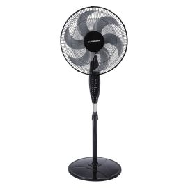 Olsenmark 16 inch Classic Stand Fan - 3 Speed 6 Leaf Blade | with Wide Oscillation with 7.5 Hours Timer | 1.3 Meter Height Setting & Broad Base | Perfect for Home Office & More