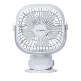 Olsenmark Rechargeable Multifunction Mini Fan- 1W | OMF1835 - Adjustable Angle, Use Clip & Table, Rechargeable Lithium Battery, LED Night Light, Brush Less Motor