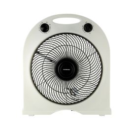 Olsenmark 12" Box Fan- OMF1855| High Performance Fan with 3-Speed Controls and 5 Leaf Blades| Efficient Cooling with 120 Minute Timer and 360-Degree Rotating Grill| High Performance 40W Motor for High Speed Wind|