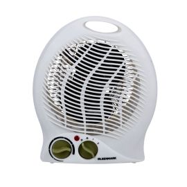 Olsenmark Fan Heater- 2 Heating Powers: 1000W/2000W OMFH1737 | Adjustable Thermostat - Overheat Protection - Portable - Lightweight - Carry Handle