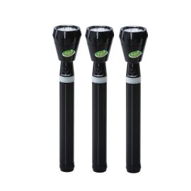 Olsenmark Rechargeable LED Flashlight - 3 Pcs - Super Bright Torch Light - Built-in 3000mAh Battery, 1000 Distance Range - Powerful Torch for Camping, Hiking, Trekking, Outdoor.