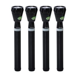 Olsenmark Rechargeable LED Flashlight, 4PC- Super Bright CREE-XPE LED Torch Light - 2000 Distance Range - Powerful Torch for Camping, Hiking, Trekking, Outdoor