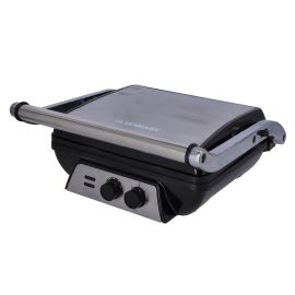 Olsenmark 2000W Super-Jumbo Grill Sandwich Maker - OMGM2441 | Non-Stick Coated Plates, Opens 180 Degrees with Cool Touch Handle | Adjustable Temperature & Timer with Indicator Light