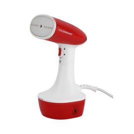 Olsenmark Handy Garment Steamer- OMGS1858/ 300 ml Water Tank Capacity, Removable for Easy Cleaning/ Suitable for all Kinds of Fabric, Synthetic, Natural, Dense, Softens, Straightens and Removes Wrinkles with Ease/ Powerful Vertical Steam, 1470 w/ White an