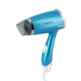 Olsenmark OMH4008 1400W Mini Powerful Hair Dryer - 3 speed | 3 Temperature Settings - Salon Quality Dryer for Frizz Free Shine - Portable,Foldable handle&Safety cut off