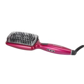 Olsenmark Digital Hair Straightener Brush- OMH4103/ LCD Display, Smooth and Easy-To-Use Design/ 61x110 mm Ceramic Coated Plate, 60 min Auto Shut Off, Temperature: 130-230-degree Celsius/ 50 W PTC Heating Element, Perfect for Salon and At Home Styling/ Pur