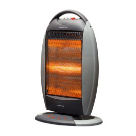 Olsenmark Halogen Heater, 1200W - Safety Tip - Carry Handle - OMHH1641 - Variable Heating Temperatures - PP Material - Portable - Lightweight