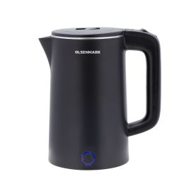 Electric Kettle, Stainless Steel Seamless Inner | OMK2475 | 1.8L Double Wall Kettle | Cool Touch Body | Auto-Shut Off, Boil Dry Protection | 360 Rotational Base | Power Indicator