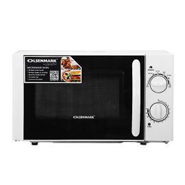 Olsenmark OMMO2260 Microwave Oven - 20L - Turntable Plate - Multiple Power Levels - Multiple Stages Of Cooking - Cooking End Signal - 700W Output Power - 30 Minutes Timer Function - Defrost Function