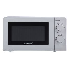 Olsenmark OMMO2343 Manual Microwave Oven, 20L Capacity, 700W | Multiple Power Level - End Cooking Signal - Glass Turntable Tray - Cooking timer - Defrost Function - Glass & SPCC Material