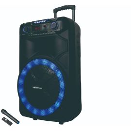 Olsenmark OMMS1180 Party Speaker with USB, SD Card, Aux-in, FM | Remote Control | One Wireless Microphone | 5 Band Equalizer | LED Lights