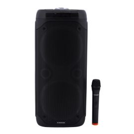 Rechargeable Party Speaker, Remote Control & MIC, OMMS1279 | AUX Cable, USB/ TF Crad/ FM / BT/ TWS | LED Mode Switch & LED Display | Speaker with Lighting Effect